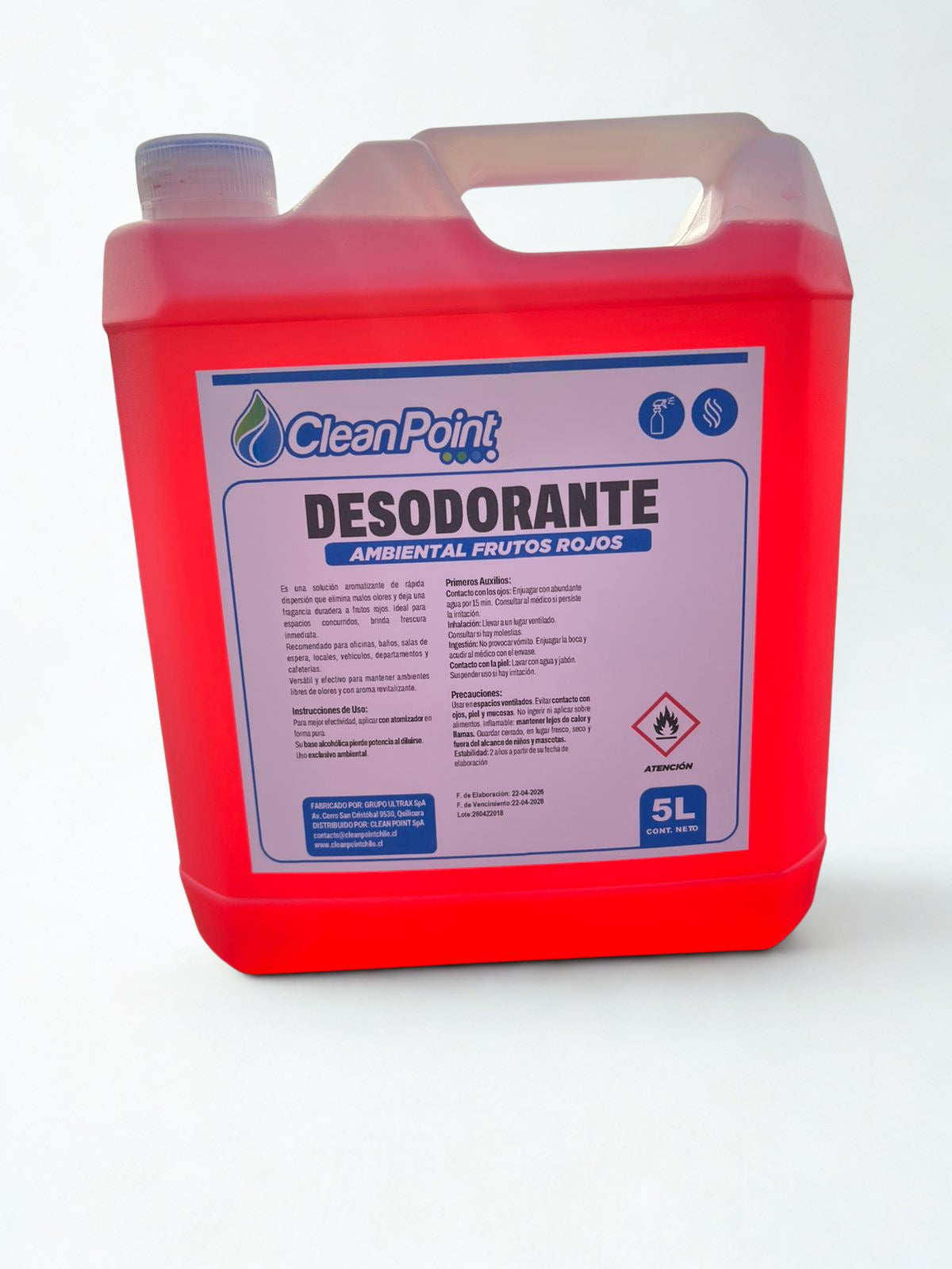 DESODORANTE AMBIENTAL FRUTOS ROJOS ENV 5L
