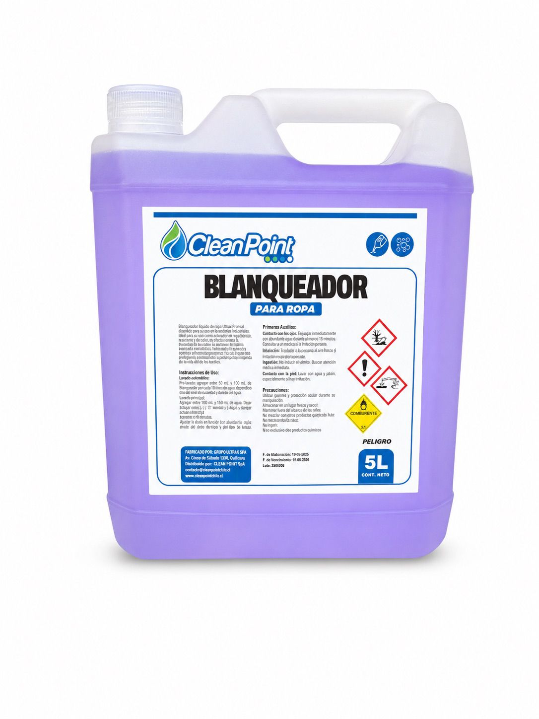 BLANQUEADOR PARA ROPA ENV 5L