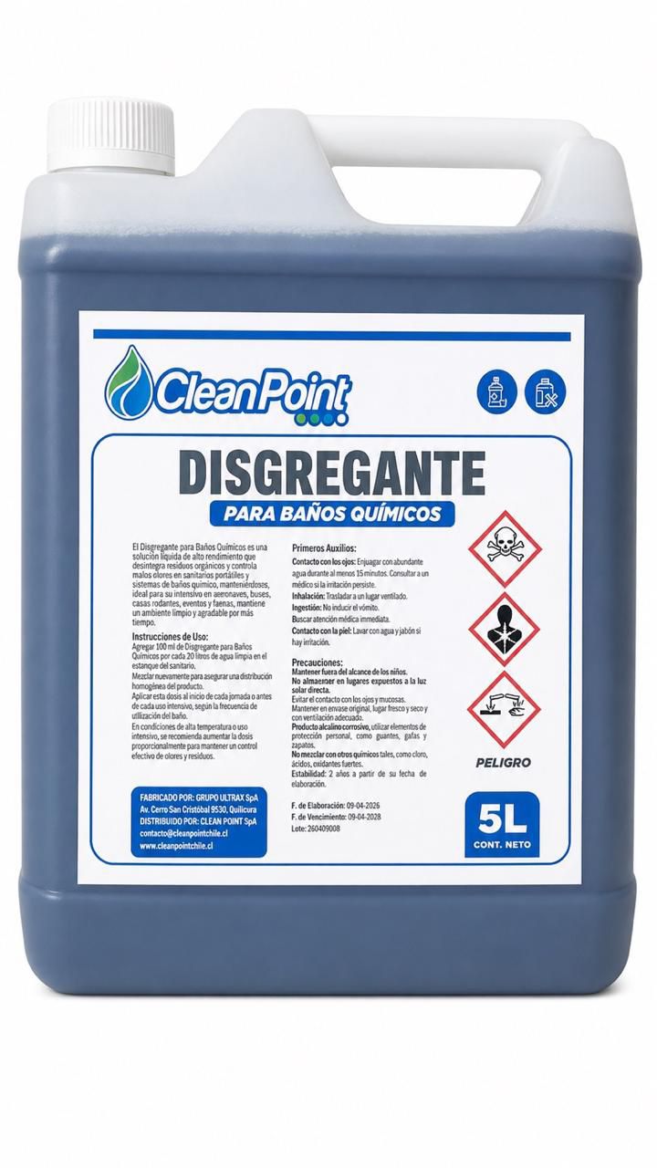 DISGREGANTE PARA BAÑO QUÍMICO ENV 5L