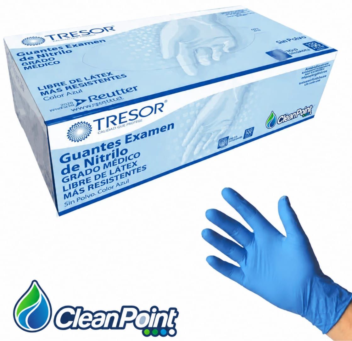 GUANTES EXAMEN DE NITRILO GRADO MEDICO